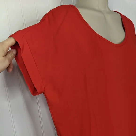 PLEIONE Pleated Back Flowy Shell Sz S - Picture 4 of 10